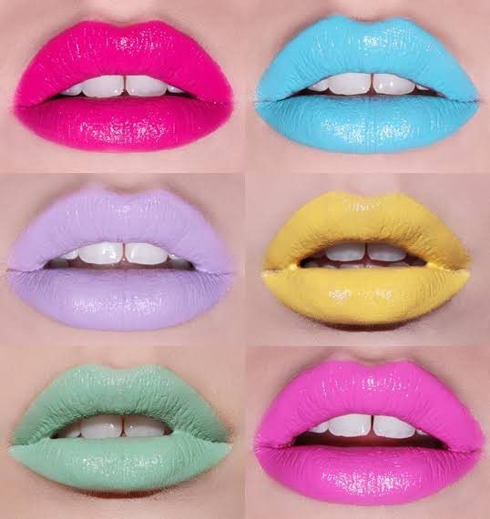 5. Bibir warna neon
