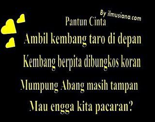 Pantun cinta, nih