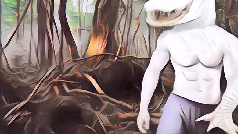 Horor! Penampakan Buaya Putih di Kali Brantas, Ada Pertanda Apakah Ini?