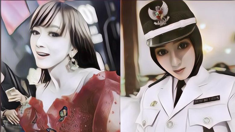 Angely Emitasari Kades Cantik yang Viral di Lamongan, Mirip Artis Euy~