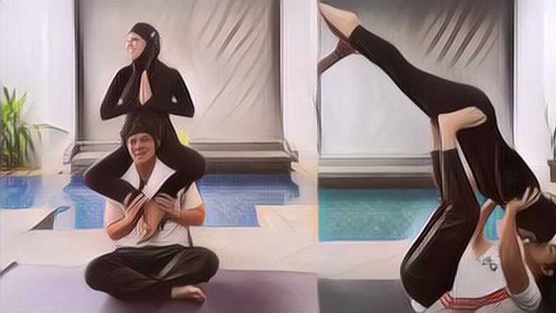 Intip Foto Atta Halilintar dan Aurel Hermansyah Pose Yoga Kamasutra Agar Cepat Punya Momongan