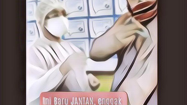 Ini Baru Bang Jago! Seorang Pria Bertato Suntik Vaksin Sendiri, Nakes Cuma Bisa Melongo