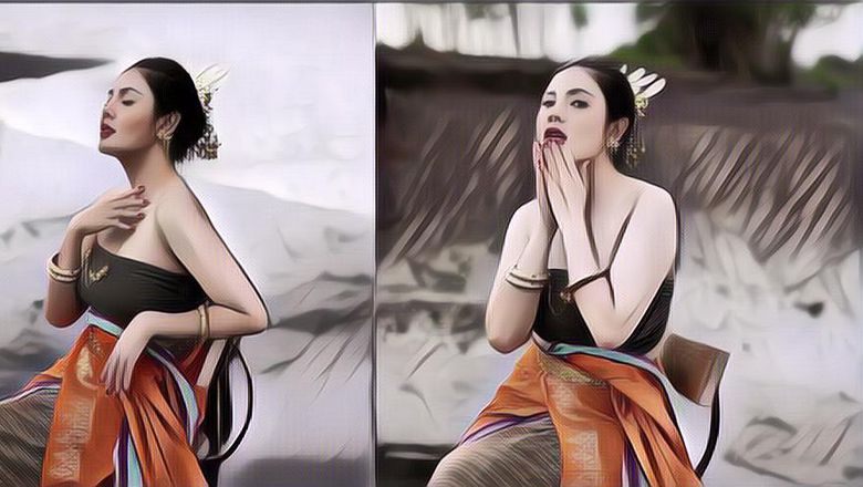 7 Foto Hasil Pemotretan Nindy Ayunda di Bali Saat Prahara Rumah Tangga dan Proses Perceraian Terus Berjalan