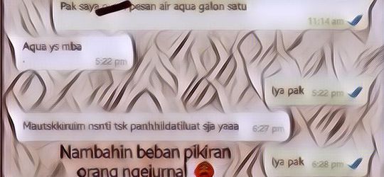 9 Chat Lawak Bersama Tukang Galon yang Isinya Bikin Ngakak Abis