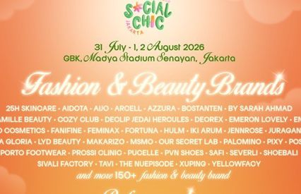 Social Chic Jakarta Hadirkan Ratusan Fashion dan Beauty Brand, Dimeriahkan Tulus, Mahalini, hingga King Nassar