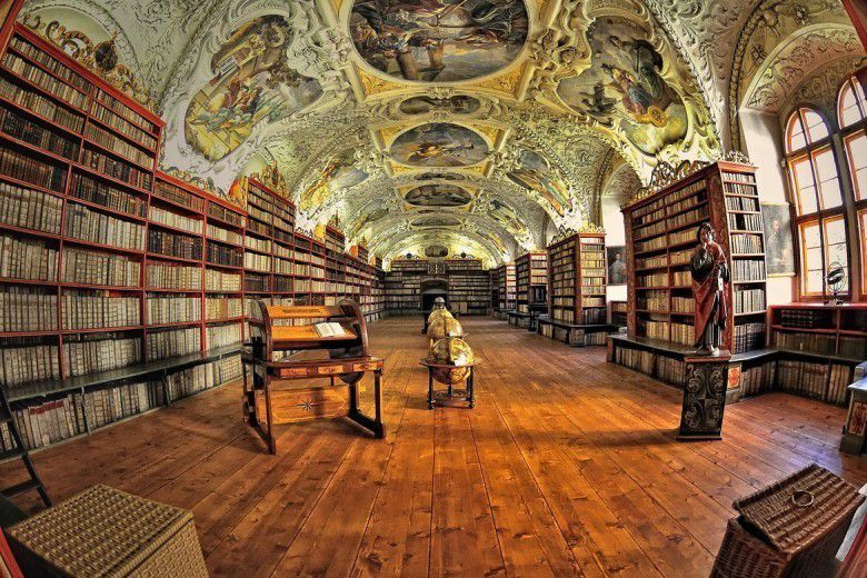 5. Strahov Monastery Library di Praha, Republik Ceko