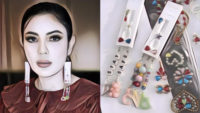 Setelah Katy Perry, Giliran Nindy Ayunda Pakai Anting Dari Alat Antigen Bekas, Reaksi Netizen Tak Terduga