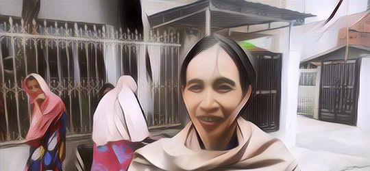 Ada Emak-emak Berwajah Mirip Presiden Jokowi, Begini Sosok Ani Pina