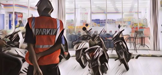 Begini Kesepakatan Tukang Parkir dan Mini Market Soal Kendaraan Pelanggan