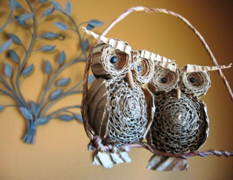  Burung Hantu Dari Kardus Bekas
