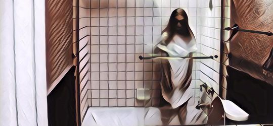 Ngerekam Orang Mandi, yang Nampak Malah Sosok Mengerikan
