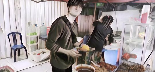 Berasa Dijualin Lee Min Ho, Penjual Nasi Kuning Asal Samarinda Ini Viral