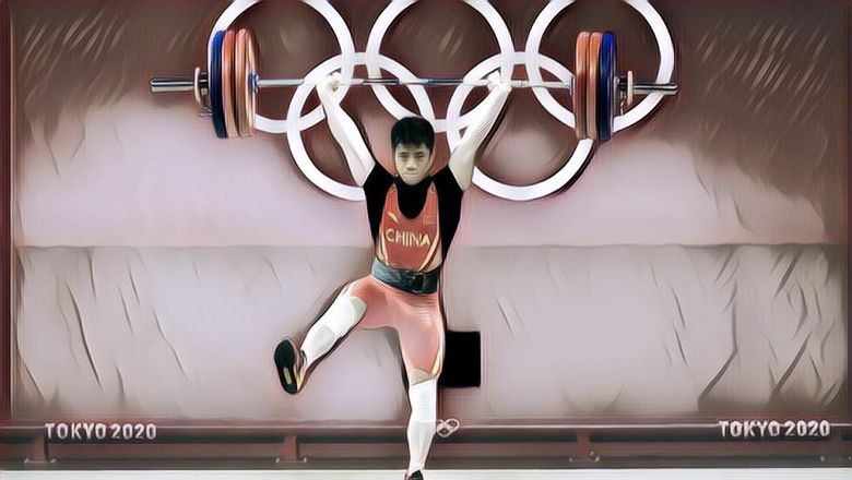 Aksi Berbahaya! Atlet Lifter Olimpiade Angkat Beban 172 Kilogram Dengan Satu Kaki
