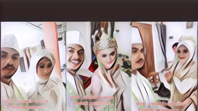 Bikin Ngiri! Pria Ini Nikahi 3 Wanita Sekaligus, Blak-Blakan Soal Malam Pertama~