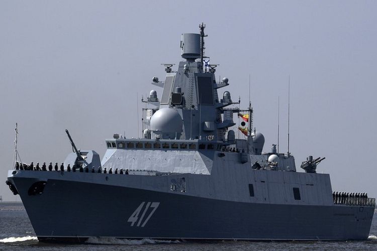 # Uji Coba Kapal Fregat Admiral Gorshkov Sebelumnya