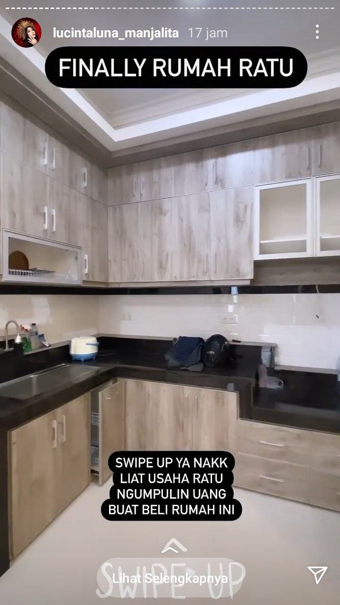 Dapur yang Sudah Dilengkapi Kabinet