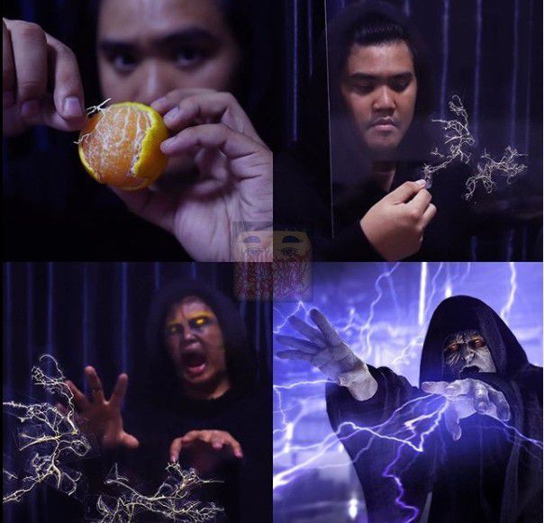 5. Bikin petir pakai jeruk