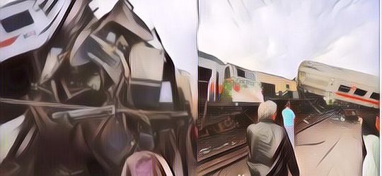 KA Turangga Surabaya-Bandung dan KA Commuter Line Padalarang-Cicalengka Tabrakan, Gerbong Kereta Terangkat