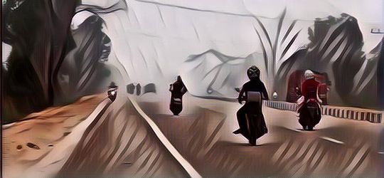 Video Kabut Riau Parah Hingga Ibu-Ibu Hampir Pingsan Saat Naik Motor