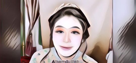 Gegara Masuk Angin Pas Nikah, Makeup Pengantin Wanita Ini Jadi Luntur