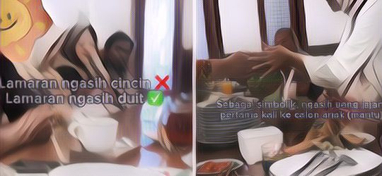 Viral Wanita Sedang Lamaran Nikah, Dapat Uang Jajan dari Mertua