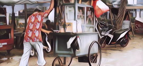 Awas, Modus Baru Penipuan! Tukang Bakso Pura-Pura Jatuh dari Motor Terekam CCTV, Akting Pingsan Agar Dikasihani Warga