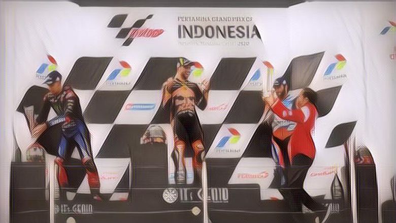 Tak Ada Semprotan Sampanye di Podium MotoGP Mandalika, Warganet: Tidak Sesuai Syariah