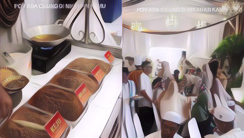 Viral Acara Nikahan Sajikan Hidangan Jajanan SD Cilung untuk Para Tamu