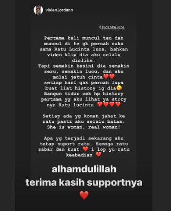 4. Dari gak suka jadi lihat story setiap hari @vivian.jordann