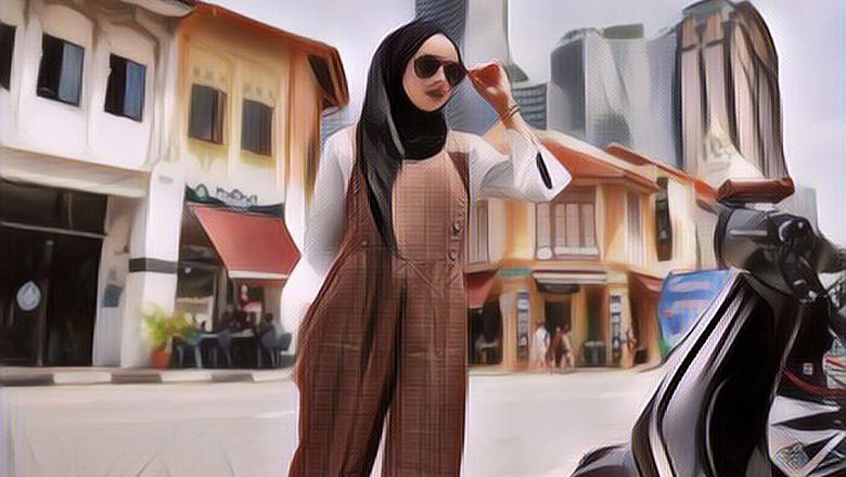 Bingung Cara Memadupadankan Baju dengan Hijab, Yuk Intip Outfit Harian Hijaber Erlinda Yuliana