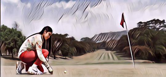 Viral Seorang Perempuan Pamer Enaknya Jadi Caddy Golf, Uang Tipnya Bikin Jiwa UMR Meronta