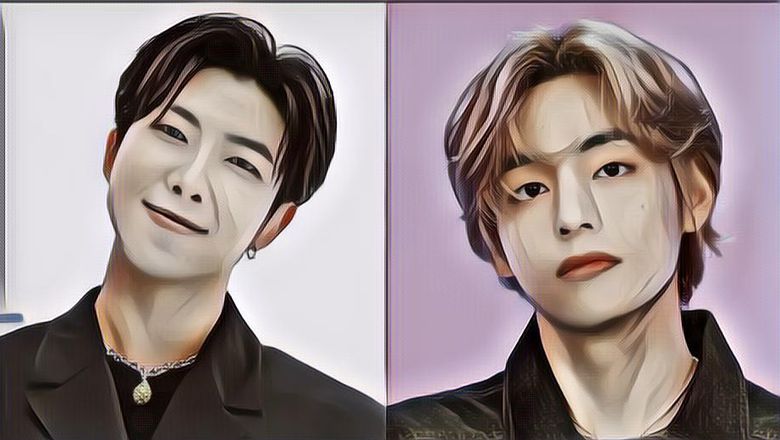 Ganteng Banget! Begini Potret RM dan V BTS Saat Pelatihan Tentara di Pangkalan Militer Nonsan