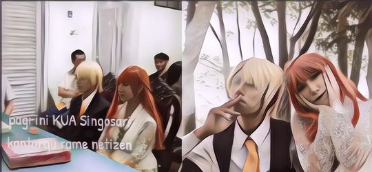 Viral Sepasang Kekasih Menikah Pakai Baju One Piece