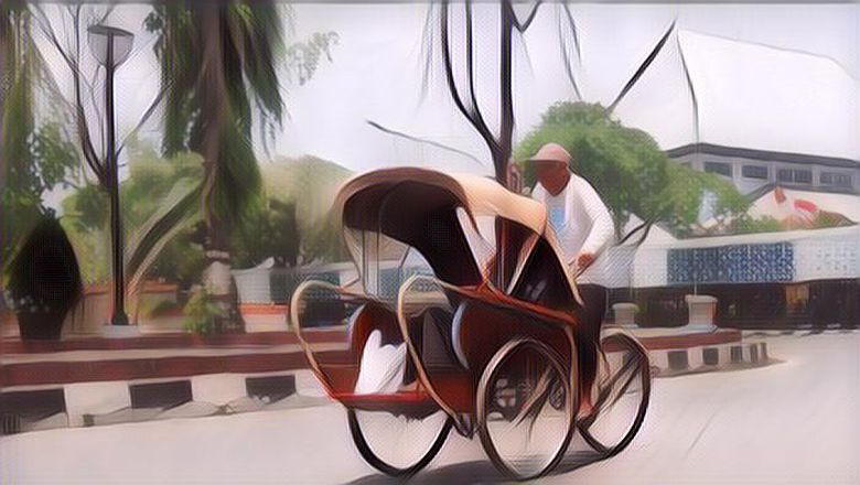 Merinding! Tukang Becak Ini Dapat Penumpang dari Saranjana, Uangnya Berubah Jadi Daun