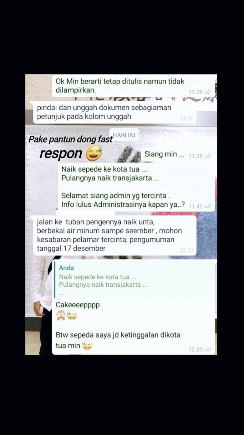 3. Balas pesan juga pantun