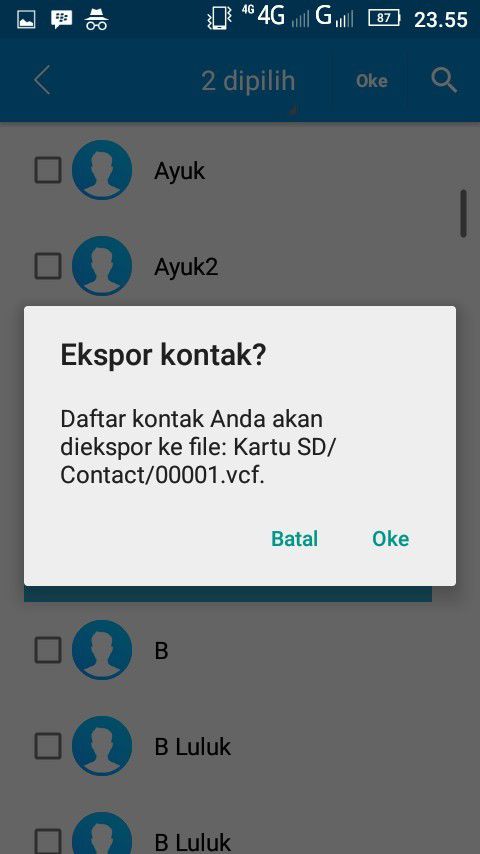 4. Transfer lewat kartu SD