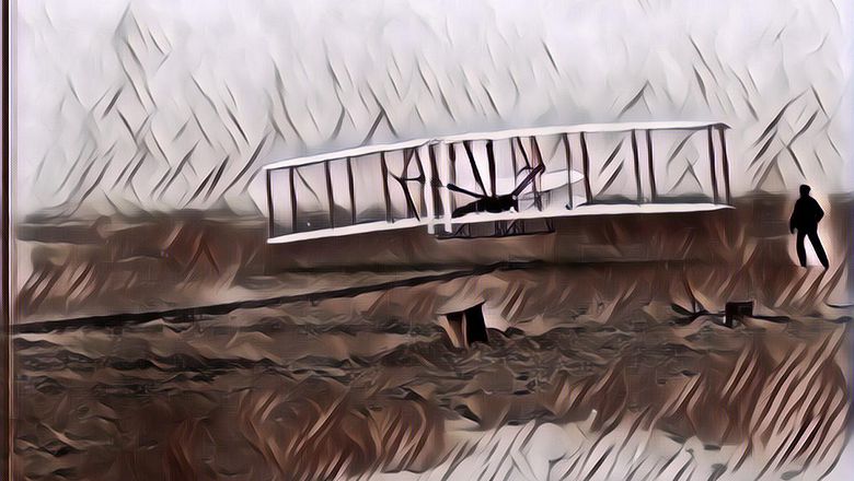 Penerbangan Bermesin Pertama oleh Wright Bersaudara, Sejarah Peradaban Manusia