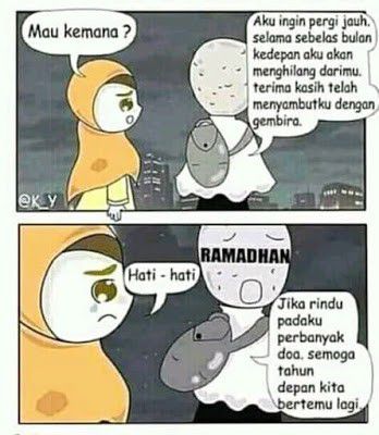 Berpisah dengan Ramadan serasa akan menjalani LDR selama 11 bulan. Sedih dan penuh harap segera bertemu.