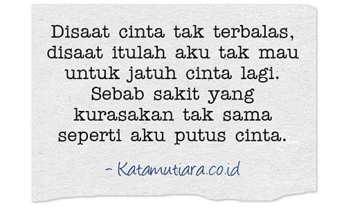 Sakit itu begitu dalam dan sulit untuk dilupakan. Ya, kan?