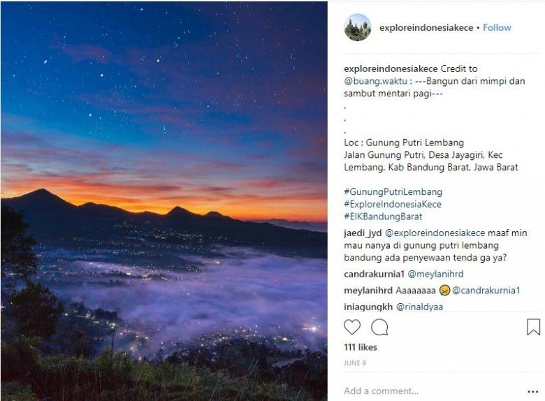  3. Gunung Putri Lembang