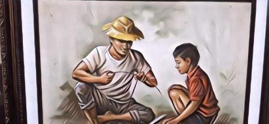 Warga Pemalang Ini Punya Koleksi Lukisan Langka yang Harga Satunya Bisa Ratusan Miliar