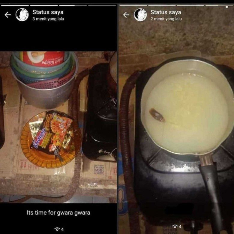 7. Udah terlanjur nyemplungin mie, eh kecoanya ngikut