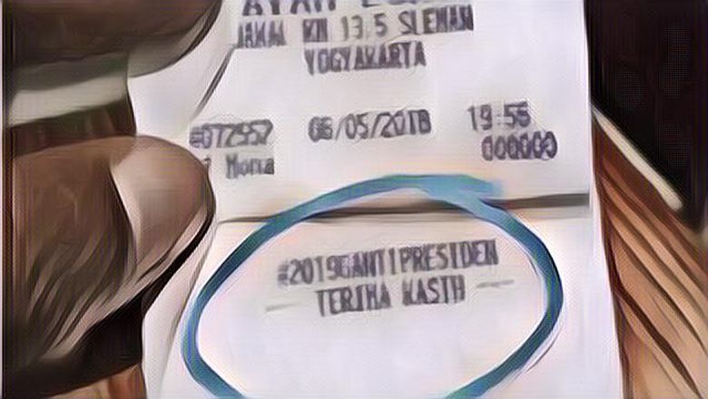 Warganet Heboh Lantaran Struk Pembelian Rumah Makan Di Yogyakarta Berisi Kampanye