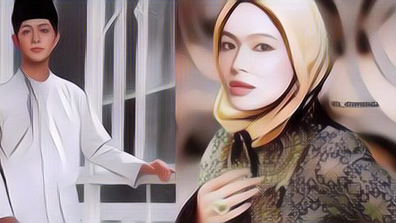 Kreatif Banget! Inilah Sederet Editan Foto Artis Korea Bertema Idul Fitri, Bikin Pangling!