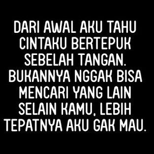 Saat kamu gak mau untuk cari yang lebih baik darinya...