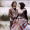 Kreatif Banget! Pasangan Ini Lakukan Foto Prewed Pakai Baju dari Tikar Jadul