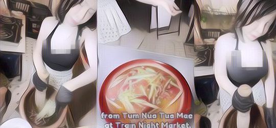 Heboh Ada Penjual Som Tam yang Selalu Pakai Baju Seksi, Kedainya Langsung Ramai