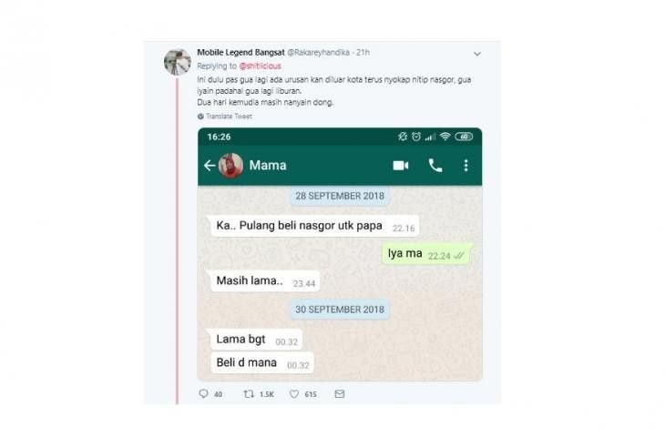 9. Wadaw, beli nasgor sampe 2 hari kemudian...