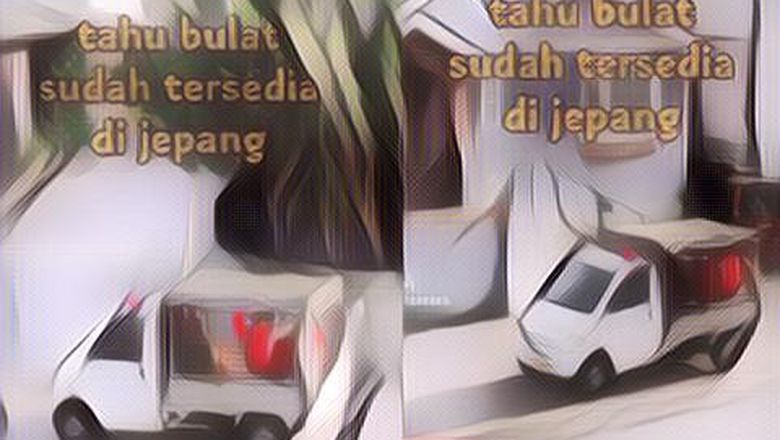 Penampakan Mobil Pikap Diduga Jualan Tahu Bulat di Jepang