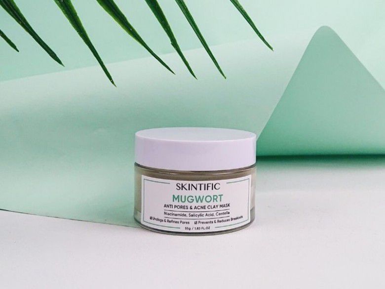 3. Skintific Mugwort Acne Clay Mask